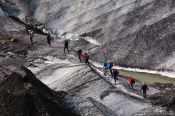 Travel photography:Exploring the glacier of Svinafellsjökull, Iceland