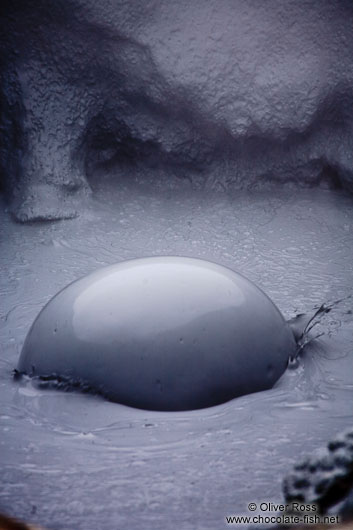 Boiling mud in the geothermal area at Hverarönd