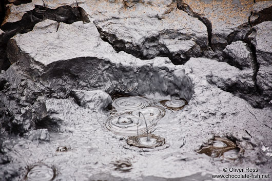 Boiling mud in the geothermal area at Hverarönd