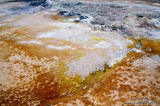 Colours of the geothermal area at Hverarönd near Mývatn