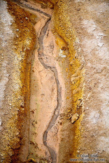 Small streams in the geothermal area at Hverarönd near Mývatn