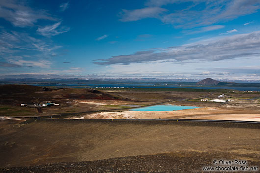 View of lake Mývatn from Hverfjall