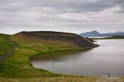 Travel photography:Pseudocrater in lake Mývatn, Iceland