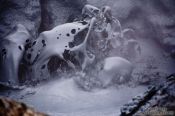 Travel photography:Boiling mud in the geothermal area at Hverarönd, Iceland