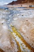 Travel photography:Geothermal field at Hverarönd near Mývatn with fumaroles and mud pools, Iceland