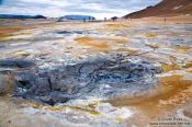 Travel photography:The geothermal area at Hverarönd near Mývatn, Iceland