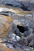 Travel photography:Fumarole near in the geothermal field at Hverarönd near Mývatn, Iceland