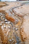 Travel photography:Small stream in the geothermal area at Hverarönd near Mývatn, Iceland