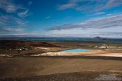 Travel photography:View of lake Mývatn from Hverfjall, Iceland