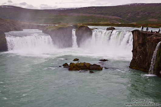 The Goðafoss waterfall