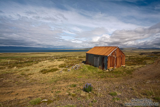 Abandoned shed on Skagi peninsula