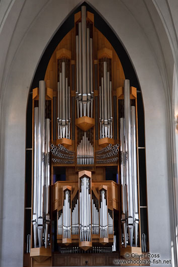 Main organ in Reykjavik´s Hallgrimskirkja church