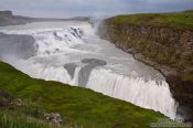 Travel photography:Gullfoss waterfall on the Golden Circle tourist route, Iceland