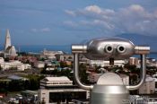 Travel photography:View of Reykjavik from the Perlan, Iceland