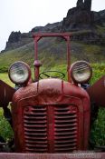 Travel photography:Abandoned tractor at Nupsstadur, Iceland