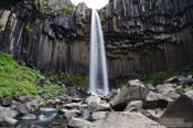 Travel photography:Svartifoss waterfall near Skaftafell, Iceland