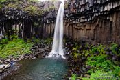 Travel photography:Svartifoss waterfall near Skaftafell, Iceland