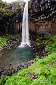 Travel photography:Svartifoss waterfall near Skaftafell, Iceland