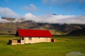 Travel photography:Holiday house at Vagnsstadir, Iceland