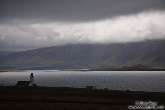 Cloudy skies near Glymur