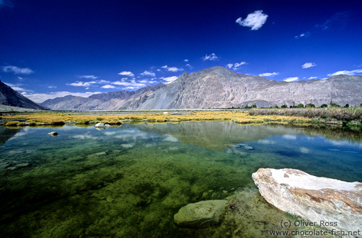 Mountain lake near Diskit