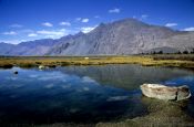 Travel photography:Mountain lake near Diskit, India