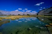 Travel photography:Mountain lake near Diskit, India