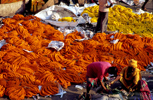 Kolkatta flower market