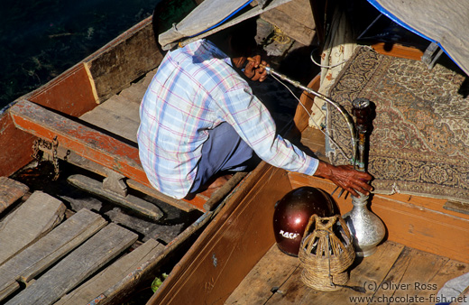 Having an opium break in Srinagar