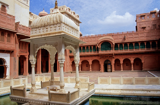 Courtyard inside the Junagarh Fort in Bikaner