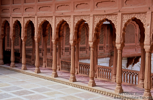 Arches at Junagarh Fort in Bikaner