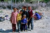 Travel photography:Children near Panamik (Nubra Valley), India