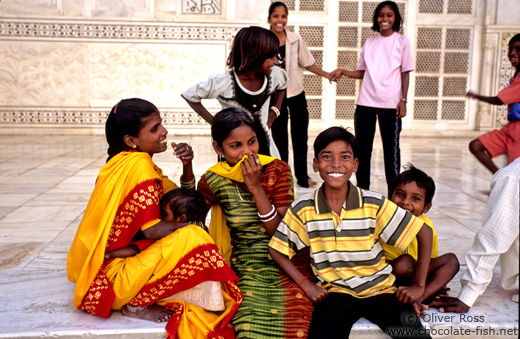 Taj Mahal visitors