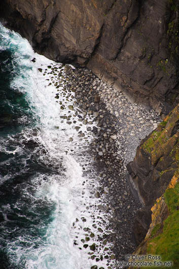 Rocky beach below the Cliffs of Moher 