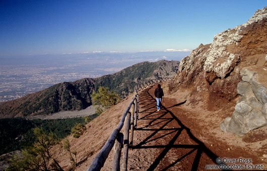 Walking the Vesuvius in Naples