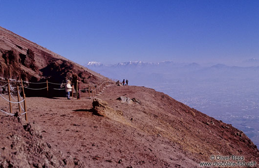 View from the Vesuvius in Naples