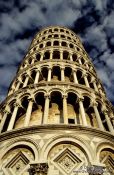 Travel photography:The Leaning Tower of Pisa, facade close-up, Italy