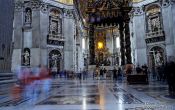 Travel photography:Inside St. Peters Cathedral, Vatican