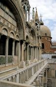Travel photography:Facade of the San Marco Cathedral in Venice, Italy
