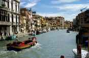 Travel photography:Rio de Canareggio in Venice with boats, Italy