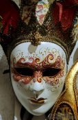 Travel photography:Venice carnival mask, Italy