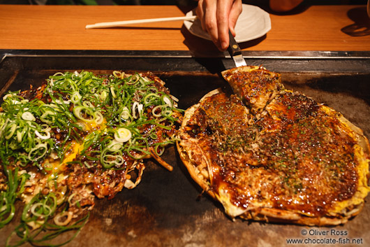 Food at a restaurant in Kyoto