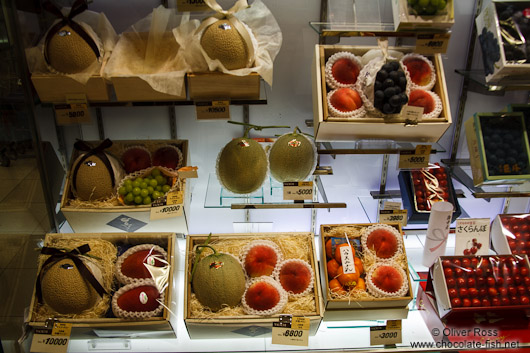 Astronomical fruit prices in a Kyoto super market