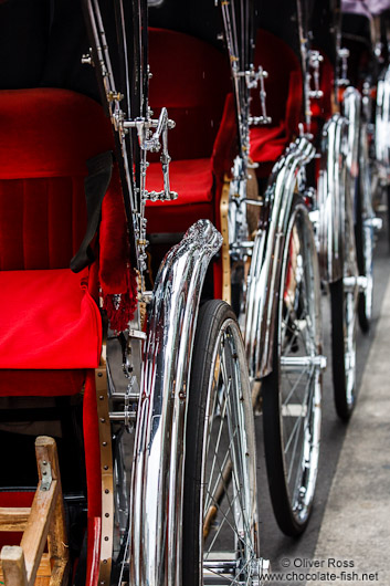 Rickshaws in Tokyo Asakusa