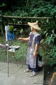 Travel photography:Painter in Kamakura, Japan