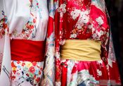 Travel photography:Kimonos for sale in Tokyo Asakusa, Japan