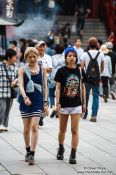 Travel photography:Visitors at the Senso-ji temple in Tokyo Asakusa, Japan