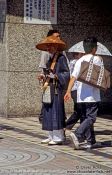 Travel photography:Monk outside the Shinjuku metro station, Japan