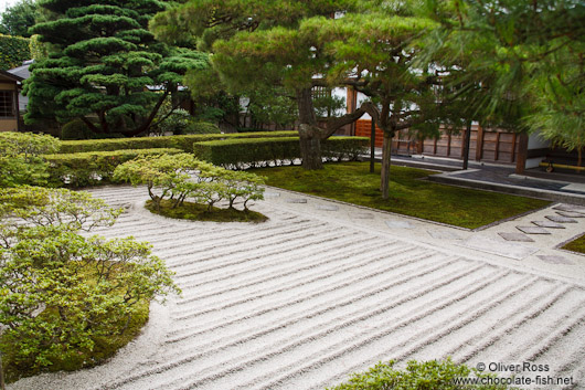 Stone garden at Kyoto's Ginkakuji Temple