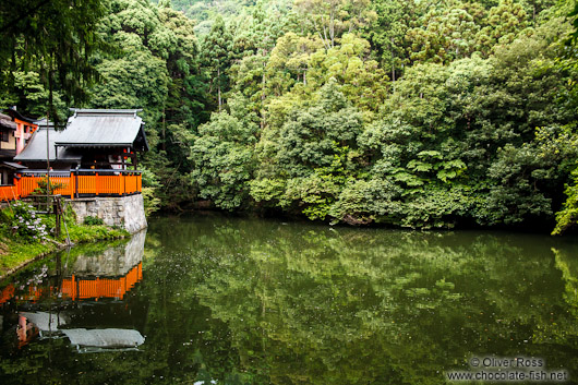 Lake at Kyoto`s Inari shrine